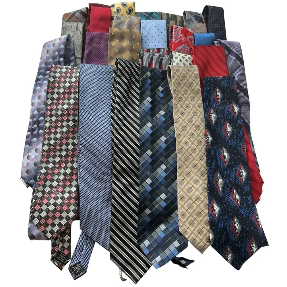 Mens Ties Lot of 25 Vintage Fun Design Classic Office Business Casual Some New